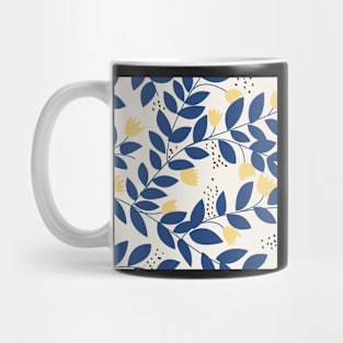 Blue Leafs Mug